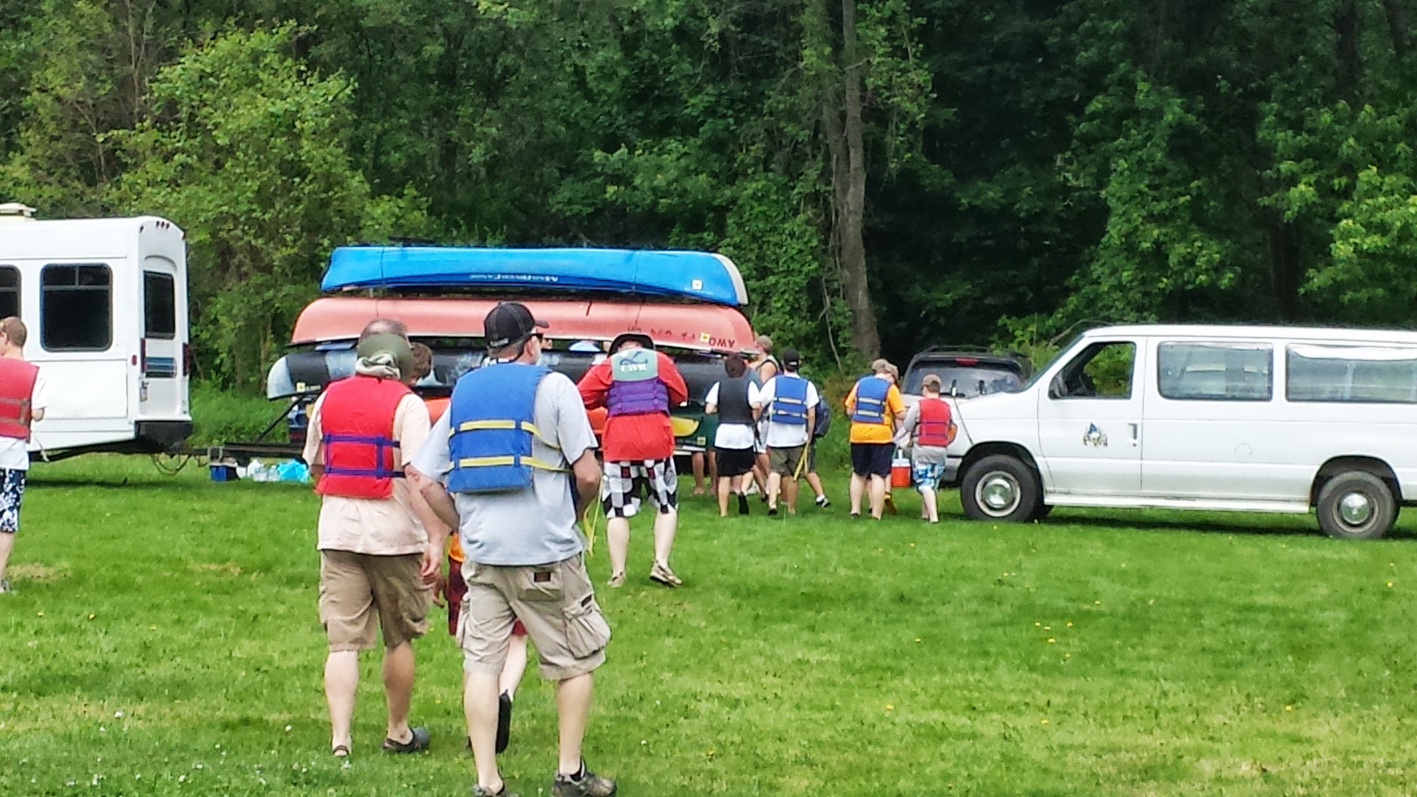 Gathering scouts by the Transport Vehicles