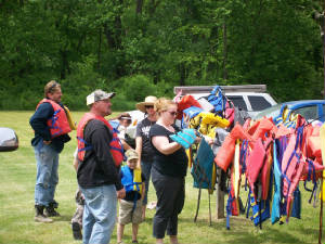 Getting lifejackets