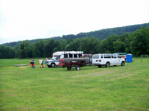 Boarding busses before a big trip